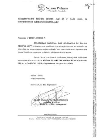 Paraconferirooriginal,acesseositehttps://esaj.tjsp.jus.br/esaj,informeoprocesso2099602-08.2015.8.26.0000ecódigo184B571.
Estedocumentofoiprotocoladoem06/07/2015às16:44,écópiadooriginalassinadodigitalmenteporTribunaldeJusticadeSaoPauloeELIANARAMOSSATO.
fls. 394
 