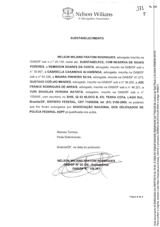 Paraconferirooriginal,acesseositehttps://esaj.tjsp.jus.br/esaj,informeoprocesso2099602-08.2015.8.26.0000ecódigo184B571.
Estedocumentofoiprotocoladoem06/07/2015às16:44,écópiadooriginalassinadodigitalmenteporTribunaldeJusticadeSaoPauloeELIANARAMOSSATO.
fls. 395
 