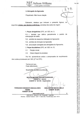 Paraconferirooriginal,acesseositehttps://esaj.tjsp.jus.br/esaj,informeoprocesso2099602-08.2015.8.26.0000ecódigo184B571.
Estedocumentofoiprotocoladoem06/07/2015às16:44,écópiadooriginalassinadodigitalmenteporTribunaldeJusticadeSaoPauloeELIANARAMOSSATO.
fls. 402
 
