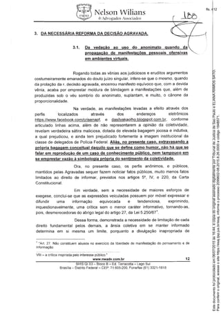 Paraconferirooriginal,acesseositehttps://esaj.tjsp.jus.br/esaj,informeoprocesso2099602-08.2015.8.26.0000ecódigo184B571.
Estedocumentofoiprotocoladoem06/07/2015às16:44,écópiadooriginalassinadodigitalmenteporTribunaldeJusticadeSaoPauloeELIANARAMOSSATO.
fls. 412
 