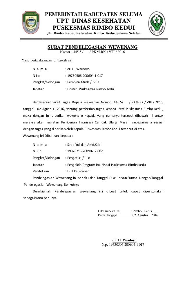 Delegasi Wewenang Meski begitu surat resmi gak harus selalu dibuat oleh kelompok bisa jg disusun oleh individu.