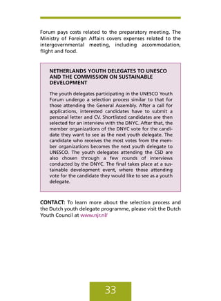 Guide to Youth Delegates to the United Nations | PDF