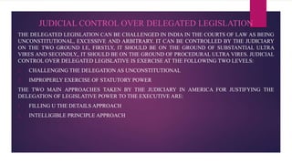 Delegated legislation in india