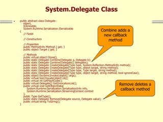 Delegates and Events in Dot net technology | PPT