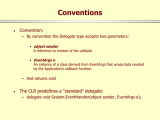 Delegates and Events in Dot net technology | PPT