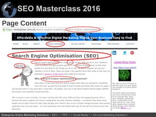 SEO Masterclass 2016
37Enterprise Online Marketing Solutions < SEO > < PPC > < Social Media > < On-Line Marketing Solutions >
Page Content
 