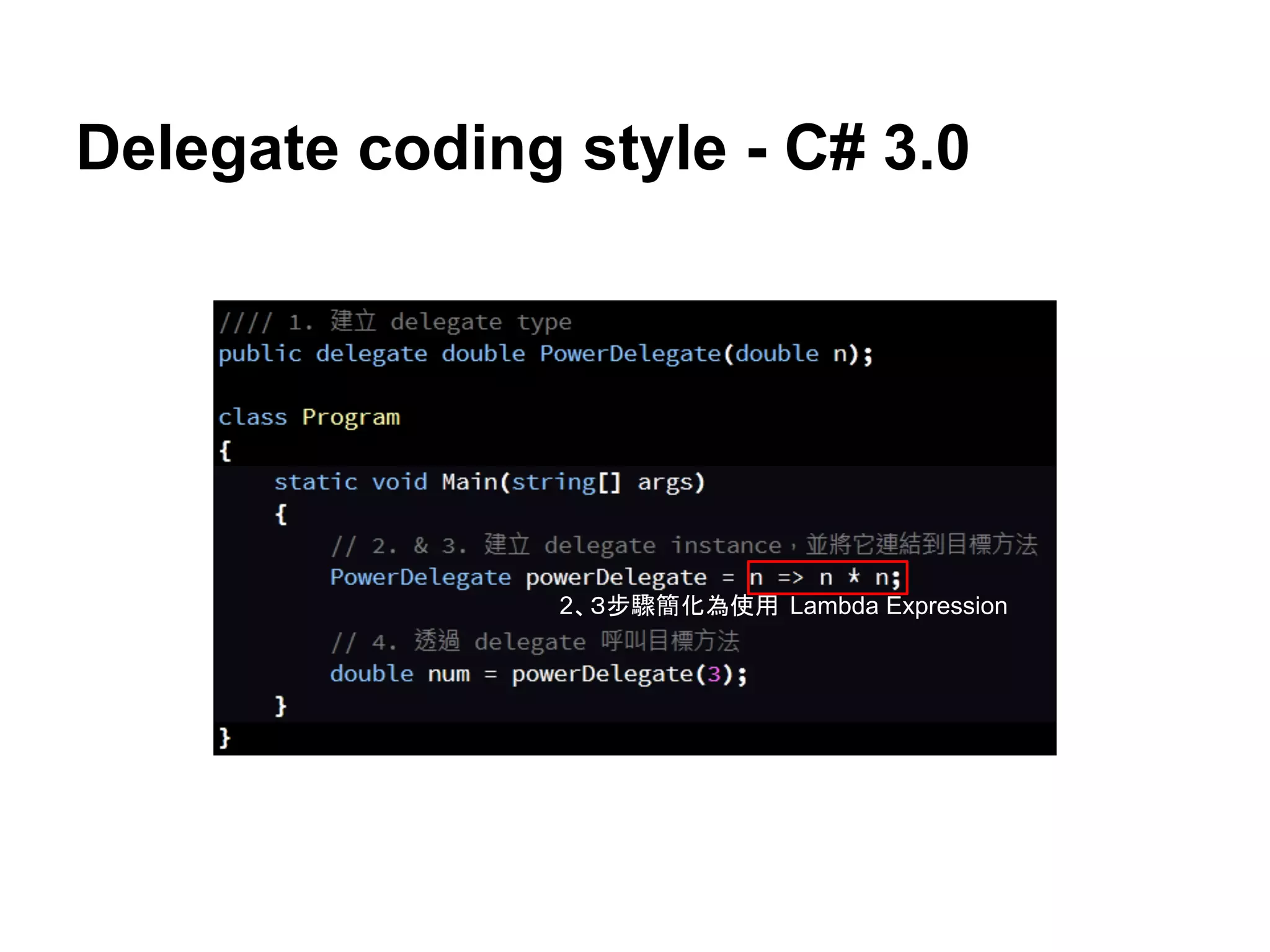 Delegate (委派) Introduction | PPT