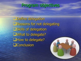 Program objectives ,[object Object],[object Object],[object Object],[object Object],[object Object],[object Object]