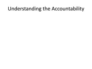 Understanding the Accountability