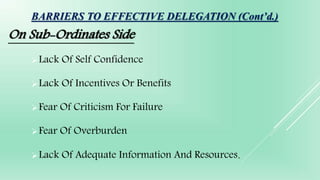 5 barriers to delegation