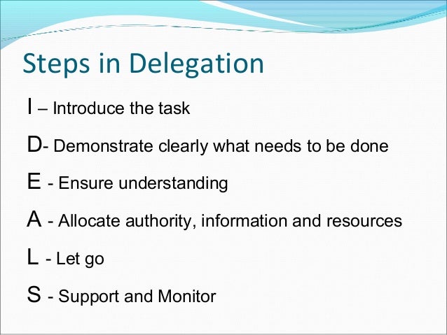 Delegation Skills