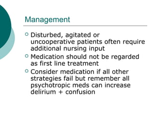Disturbed Patient Comprehensive Delirium Case Presentation and Management in Elderly ...