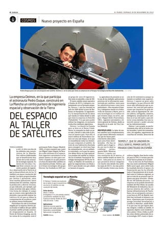 Del espacio a taller de satélites