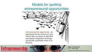 Models for spotting
entrepreneurial opportunities
 