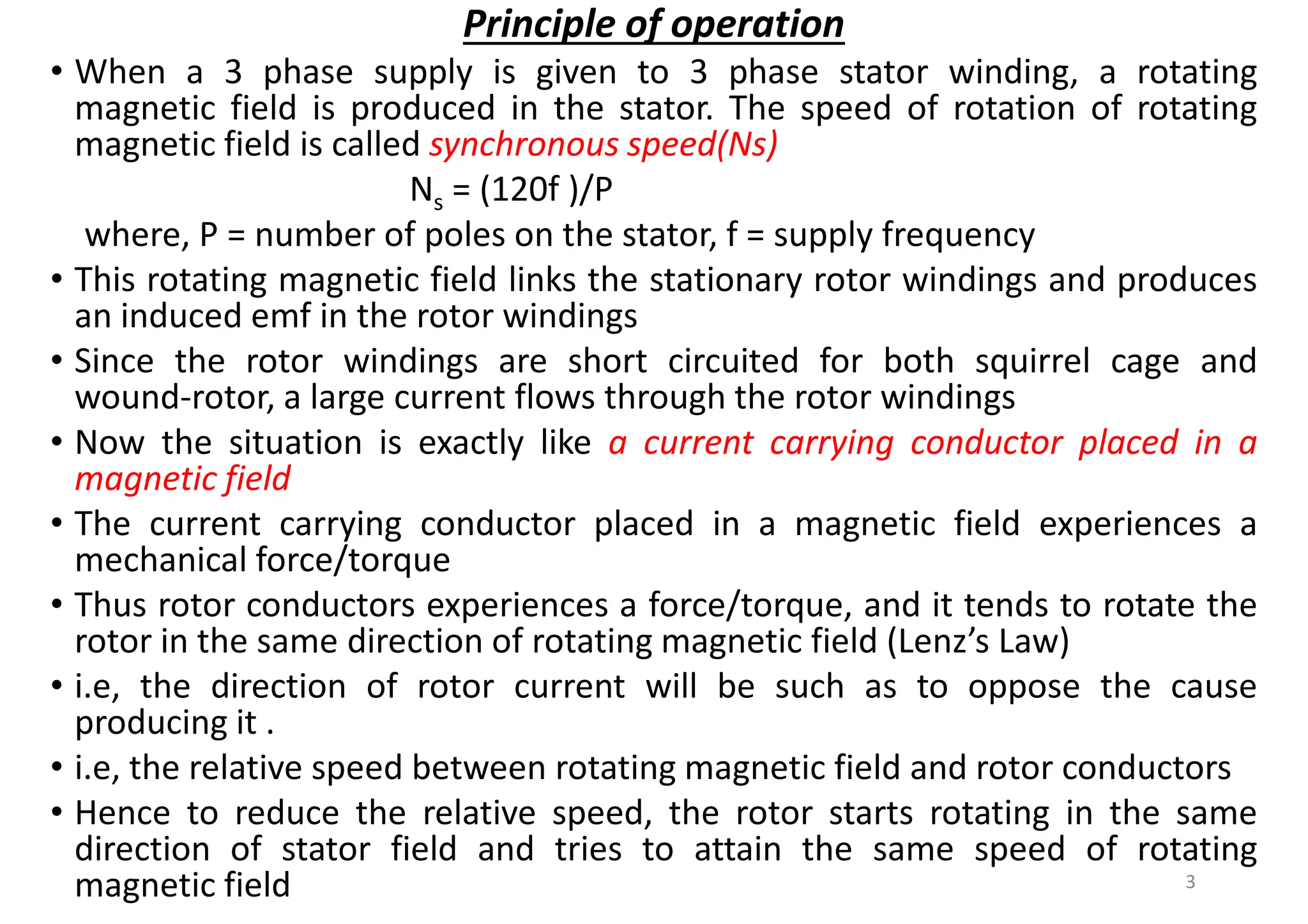Lenz Rotor Three Phase Induction Motors, Equivalent Circuits | PDF