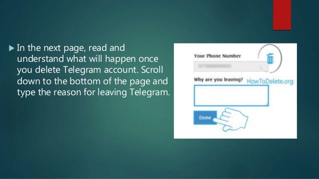 how to Delete Telegram account?