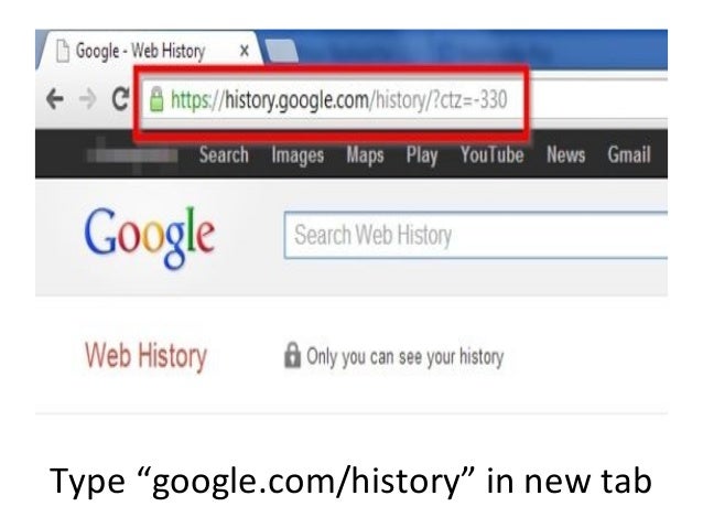 Delete your history from google