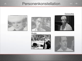 Personenkonstellation
Conocchia
Guido
 