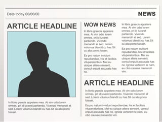 Templates for Newspaper