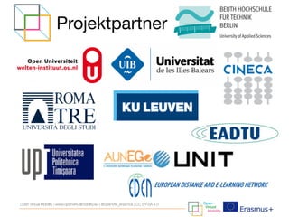 Projektpartner
Open Virtual Mobility | www.openvirtualmobility.eu | @openVM_erasmus | CC BY-SA 4.0
 