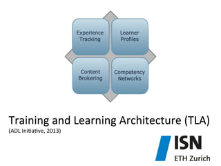 Training	
  and	
  Learning	
  Architecture	
  (TLA)	
  
(ADL	
  Ini&a&ve,	
  2013)	
  
 