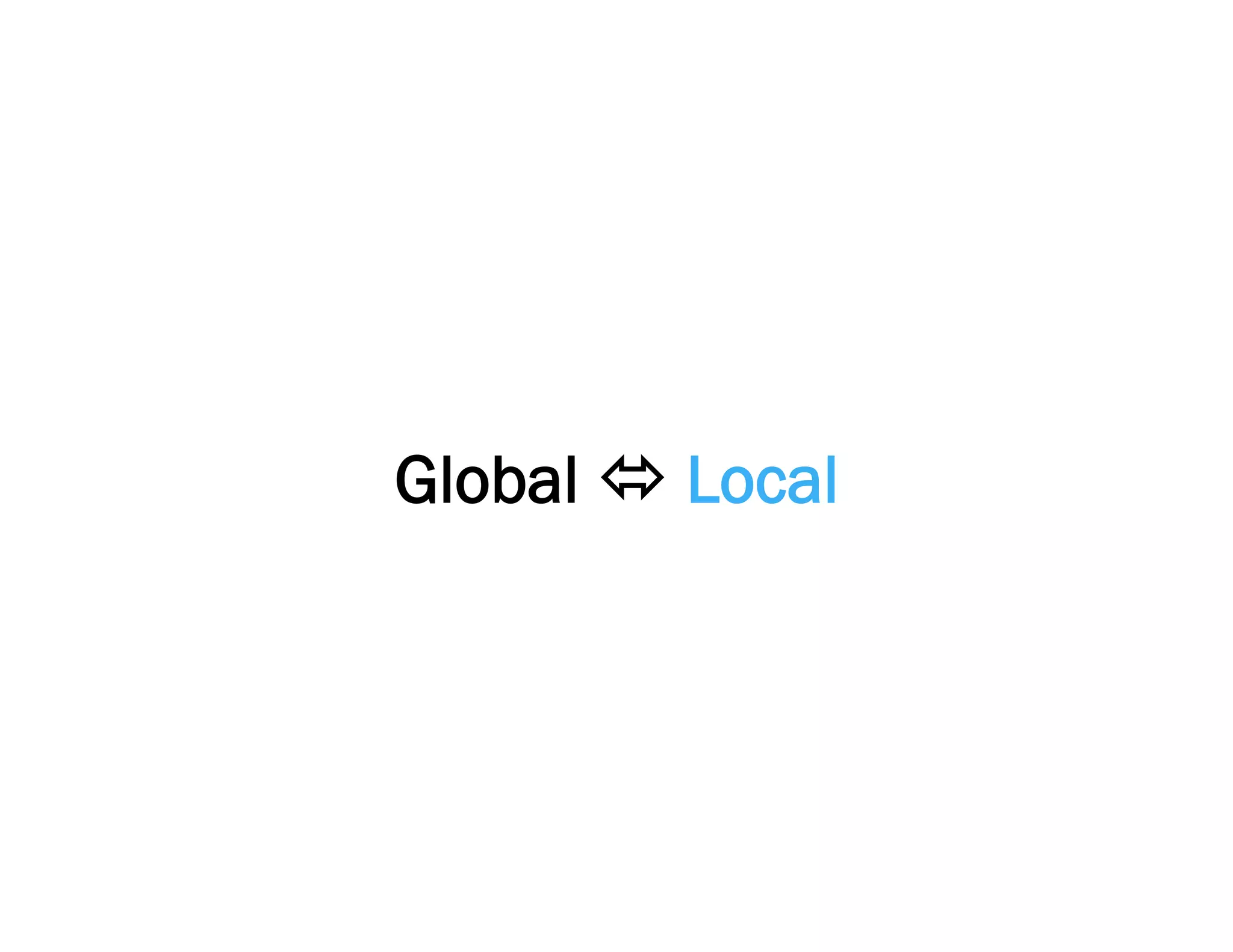 Global ó Local
 