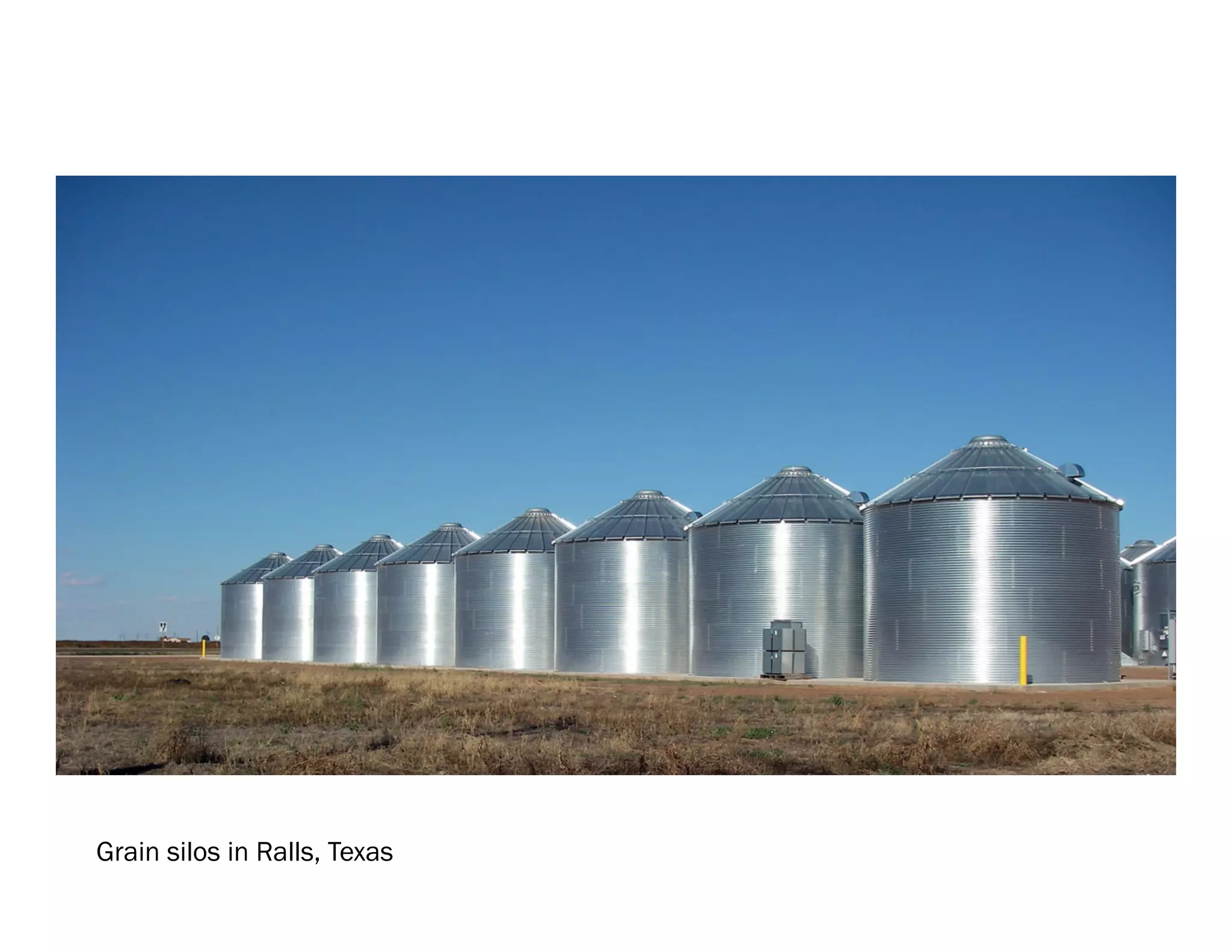 Grain silos in Ralls, Texas
 