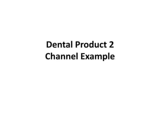 Dental Product 2
Channel Example
 