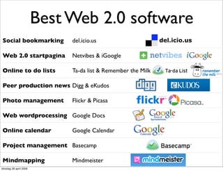 Marketing Delft & New Media?