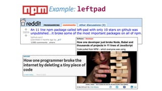 Example: leftpad
 