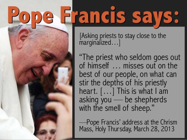 Image result for pope francis smell of the sheep