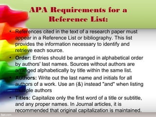 Bibliographic Citation Standards | PPT