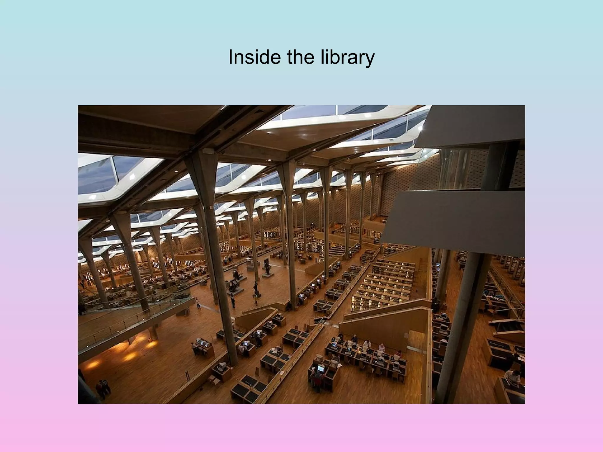 Inside the library
 
