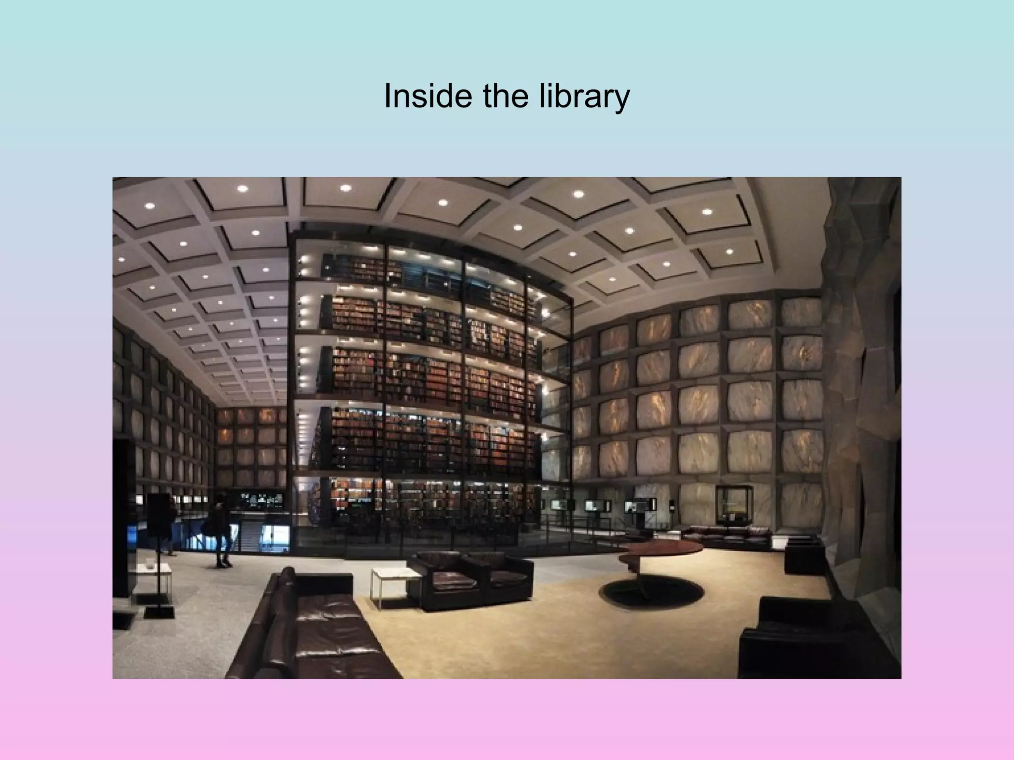 Inside the library
 
