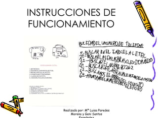 INSTRUCCIONES DE FUNCIONAMIENTO Realizado por: Mª Luisa Paredes Moreno y Geni Santos Fernández 