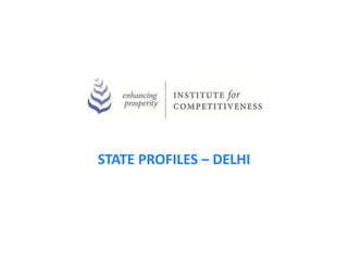 STATE PROFILES – DELHI
 