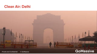 Private and Conﬁdential © GoMassive GoMassive
Clean Air: Delhi
 