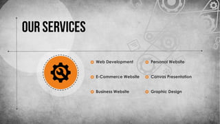 Web Development
E-Commerce Website
Business Website
Personal Website
Canvas Presentation
Graphic Design
 