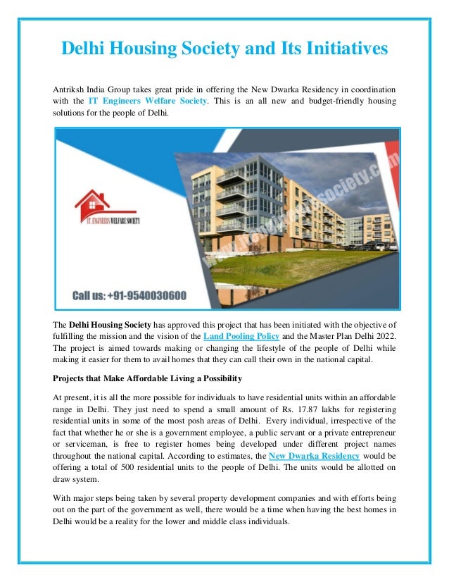 Delhi housing society and its initiatives