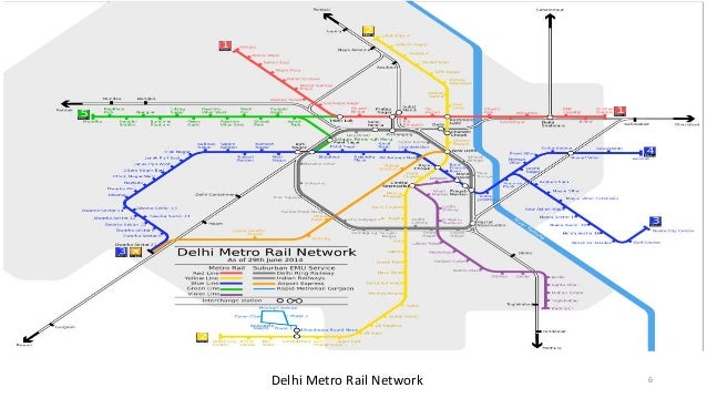 Схема метро дели