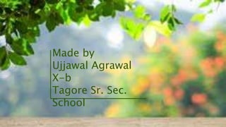 Made by
Ujjawal Agrawal
X-b
Tagore Sr. Sec.
School
 