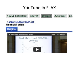 YouTube in FLAX
 