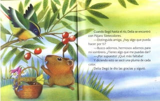 Delia, degu y su sombrero