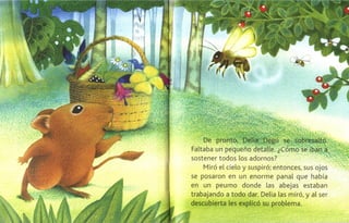 Delia, degu y su sombrero