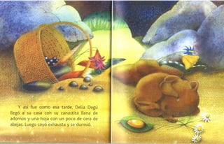 Delia, degu y su sombrero