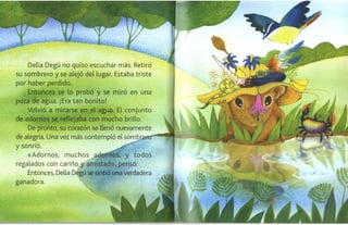 Delia, degu y su sombrero