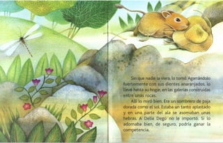 Delia, degu y su sombrero