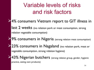 What we have learned about disease risks and food safety in the informal food sector 