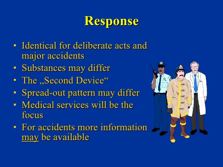 Deliberate And Accidental Release of Toxic Chemicals