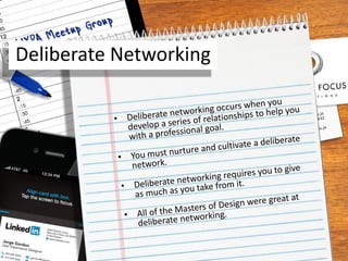 Deliberate Networking
 